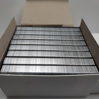 Prix d'usine Personnalisé OEM ODM 10000 pièces Agrafes métalliques industrielles galvanisées 21Ga Crown 12.8mm Série 80 pour bois, canapés et meubles