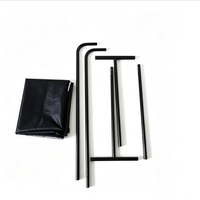 Barrière de séparation pour terrain de pickleball en tissu Oxford et tubes en acier de 234*72 cm avec installation facile