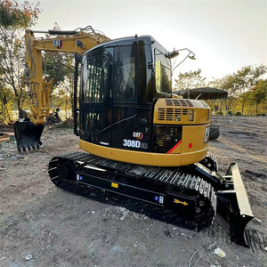 Envío gratis 90% nuevo Caterpillar cat308DCR usado mini excavadora 8ton cat308 segunda mano excavadora de casa en stock - Product Image 2