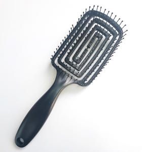 FYD Carré <span class=keywords><strong>Cheveux</strong></span> Styling Outil Brosse Poignée En Plastique Airbag Peigne Lisse <span class=keywords><strong>Cheveux</strong></span> Coussin Massage Peigne Large Nylon Denté Peigne Silicone - Product Image 1
