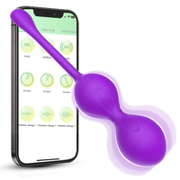 APP Kegel-Bälle Weibliches Intim-Trainingsset Übungskugeln Vibrator USB-Aufladung 100% Wasserdicht 10-Geschwindigkeiten Vibrierend