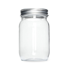 Thiết Kế Hiện Đại 250Ml Cross-Biên Giới Nhựa Mason Jar Rộng Miệng Nhôm Nắp Cao Minh Bạch Thức Ăn Vật Nuôi Snack Nut Jar - Product Image 3