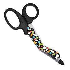 Profesional de alta calidad nuevo diseño floral personalizado Primeros Auxilios enfermera uso hospitalario tijeras paramédicas - Product Image 2