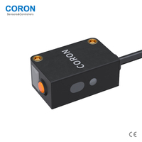 CORON Capteur photoélectrique TOF 3 mètres GZ5-DTR3M NPN Réflexion diffuse lumière rouge IP65 12-24VDC Temps de réponse 1ms Non affecté
