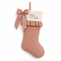 Chaussettes de Noël élégantes, sacs cadeaux à motifs floraux bleus pour cadeaux personnalisés, décoration de la maison