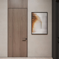 Porte en bois et aluminium de style classique OUNA pour la décoration intérieure de luxe avec des détails exquis, taille personnalisée et système de serrure de haute qualité