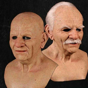 <span class=keywords><strong>Masque</strong></span> réaliste en latex de visage chauve et ridé, <span class=keywords><strong>masque</strong></span> d'<span class=keywords><strong>homme</strong></span> âgé pour Halloween, fête costumée effrayante, cosplay - Product Image 1