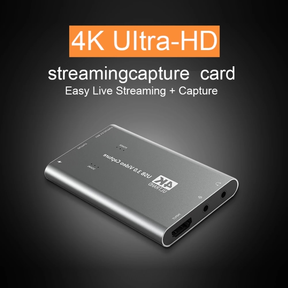 Carte De Capture USB 3.0 4K Pour PS5 Et Switch Carte De Capture Vidéo USB 3.0 4K - Boucle HDMI, 1080p 60FPS - Pour PS5, Switch, PC Streaming Jeu PS5 Switch