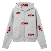 Nouveau Hoodie Décontracté d'Hiver à Fermeture Éclair en Polaire Épaisse, Coupe Oversize, Épaules Tombantes, Poche Kangourou, Double Capuche, Poignets Côtelés, Brodé, Couleur Unie, ODM
