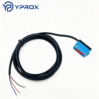 YPROX E3Z-T61-DL IP67 Sensor Optik Fotoelektrik Laser Inframerah Tipe Through-beam Jarak Deteksi 10-300mm Latar Belakang