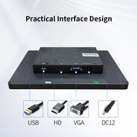 Moniteur industriel à écran tactile capacitif étanche à panneau avant plat de 11.6 pouces HD 1980*1080 moniteur à écran tactile Lcd
