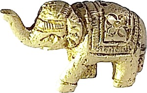 Estatuas de elefante de latón Art Deco hechas a mano, figurita de la suerte para decoración del hogar y regalos, patrón de animales - Product Image 2