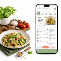 Desarrollo de la Mejor Aplicación de Recetas Culinarias para iOS y Android con Biblioteca de Recetas, Búsqueda de Ingredientes y Planificación de Comidas LionCreate