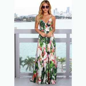 Vestido Largo Bohemio con Estampado Floral, 100% Algodón, Transpirable, Sin Mangas, con Tirantes Finos, Silueta en A, Estilo Casual Hippie, Vestido de Verano - Product Image 2
