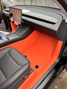 Tapis de sol universel pour voiture Tesla en cuir imperméable coloré personnalisé pour tous les modèles - Model <span class=keywords><strong>X</strong></span> et Model S - Product Image 5