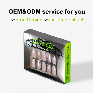 Ongles artificiels adhésifs de haute qualité Nailway, <span class=keywords><strong>faux</strong></span> ongles français personnalisés, 30 pièces, 15 tailles, ongles en gel souple - Product Image 5