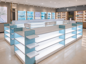 Custom Beauty Skincare Store Design Cosmetic <b>Display</b> <b>Cabinets</b> Modular Retail Fixtures Modern Minimalist Shop Interior Solution - Product Image 4