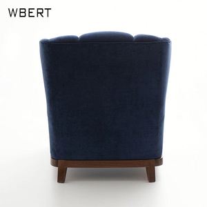 Wbert โซฟาครอบครัวเดี่ยวทำจากผ้าอเมริกัน, เก้าอี้เสือแบบย้อนยุคเรียบง่ายสไตล์ยุโรปโซฟาขนาดเล็กสำหรับคนขี้เกียจทำจากผ้าอเมริกัน - Product Image 4