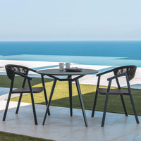 Ensemble de mobilier de jardin de style nordique haut de gamme, table et chaises de cour, ensemble de meubles d'extérieur, imperméable, protection solaire, chaises de terrasse