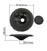 300-171-50 haut-parleur pièces de rechange amplificateur mousse bord suspension matériel haut-parleur cône papier cône haut-parleur bassin caoutchouc bord