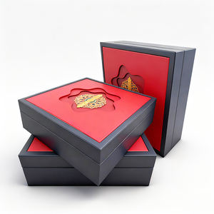 Özel Tasarım Lüks Taşınabilir Oyuk Spiral Baskılı Ahşap Kuş Yuvası Hediye Kutusu Kırmızı Doğal Tasarım ile - Product Image 2