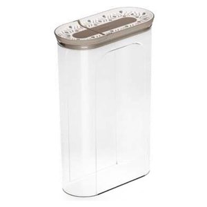Barattolo plastica (2,8Lt) TOSCA porta cereali con dosatore <b>Tortora</b> 55030 - Product Image 1