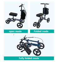 Walker Rollator Listrik Berkualitas Baik dengan Kapasitas 136KG dan Fitur Penyesuaian Tinggi untuk Dukungan Lutut 2024