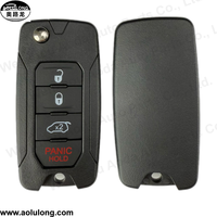Coque de clé de voiture à distance à 3+1 boutons pour Chrysler 200 300 Aspen Dodge Avenger Jeep Clés de véhicule