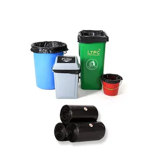 Recycelte Mülls äcke für Mülls äcke für die Mülls äcke Müll klassifizierung Undurchsichtige biologisch abbaubare Kunststoff-PE-Einkäufe