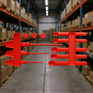 Juego de Herramientas de Plástico de 14 Piezas Color Rojo para Uso en Almacenes Logísticos - Product Image 3