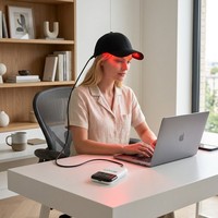 Gorro Láser Portátil Inalámbrico de 272 Diodos para el Crecimiento del Cabello, Terapia de Luz Roja LLLT de 650nm para el Tratamiento del Cabello Fino