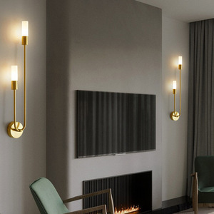 Estilo nórdico dos cabezas <span class=keywords><strong>Converse</strong></span> oro colgante pared luz Led luces de pared para el hogar - Product Image 2