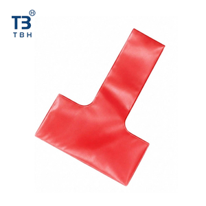 Sac de transport jetable en plastique type T pour boissons, avec poignée rouge, pour un seul gobelet, idéal pour les plats à emporter – Vente directe usine, support OEM - Product Image 1