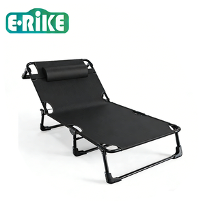 <span class=keywords><strong>Lit</strong></span> pliant ultraléger E-RIKE, en acier robuste, pour chambre à coucher ou bureau, hauteur réglable sur 4 niveaux, avec oreiller - Product Image 1