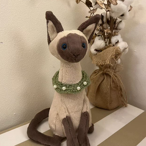 Gato Siamés egipcio, gelatina, gatito, juguete <span class=keywords><strong>de</strong></span> <span class=keywords><strong>peluche</strong></span>, muñeco <span class=keywords><strong>de</strong></span> <span class=keywords><strong>peluche</strong></span>, relleno <span class=keywords><strong>de</strong></span> algodón PP, <span class=keywords><strong>tela</strong></span> súper suave <span class=keywords><strong>para</strong></span> niños, regalo cómodo - Product Image 2