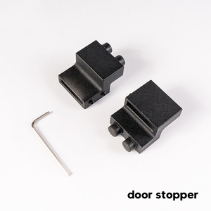 WEKIS I Shape Hanger Super Mini Double Barn Door Hardware Kit per porte scorrevoli doppie armadi guardaroba piccoli supporti <span class=keywords><strong>TV</strong></span> - Product Image 5