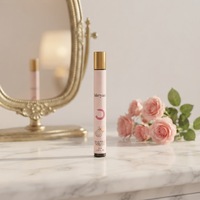 Vaporisateur de parfum rose clair pour femme, flacon fin, boîte de présentation de comptoir décorative, éternelle
