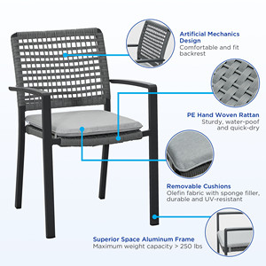 Heck 12 Person Teak <b>Outdoor</b> <b>Extendable</b> <b>Dining</b> <b>Table</b> Set With Cushions - Product Image 6