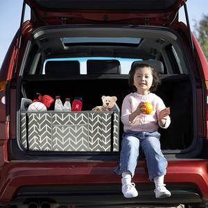 Conveniente organizador de almacenamiento de carga plegable para SUV con maletero, soporte para comestibles, caja de almacenamiento de ropa, accesorio de tela - Product Image 6