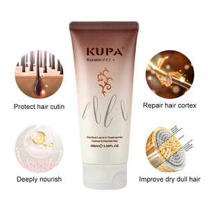 KUPA Crema Riparatrice Profonda Illuminante con Cheratina e <span class=keywords><strong>Olio</strong></span> <span class=keywords><strong>di</strong></span> <span class=keywords><strong>Cocco</strong></span>, <span class=keywords><strong>Balsamo</strong></span> Senza Risciacquo per Capelli Danneggiati - Product Image 2