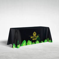 Nappe en polyester personnalisée drapée pour extérieur, fête, exposition, salon professionnel