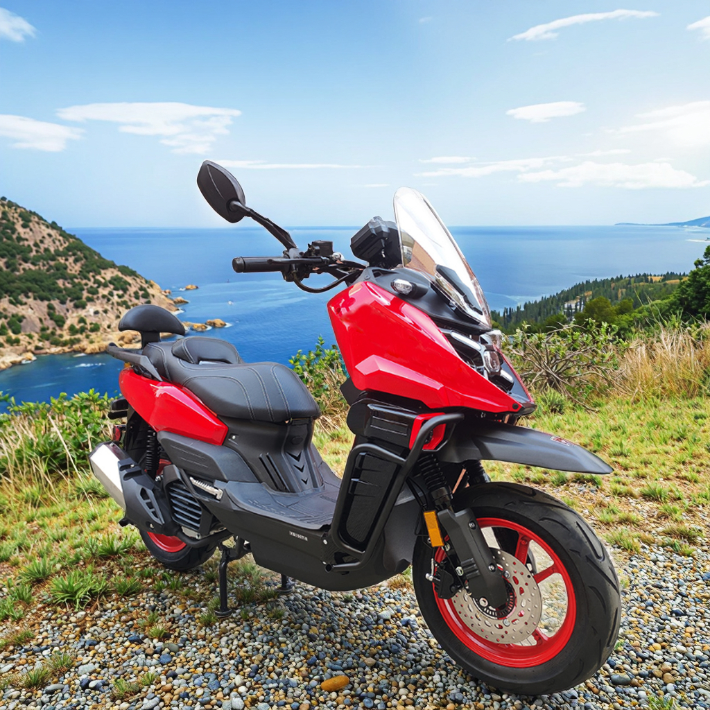 New Arrival 200CC Tank Air Cooled Gas Scooter for Adults 95kmh Speed 200CC EFI System Disc ECU Ignition EPA Certified Motorcycle