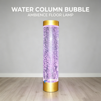 Tube vertical hautement transparent, affichant clairement les bulles montantes et les poissons décoratifs flottants, résistant aux rayures et durable