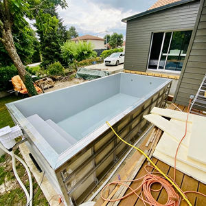 สระว่ายน้ำอะคริลิกเหนือพื้นดินพร้อมหน้าต่างใสสำหรับระเบียง อ่างน้ำร้อนและน้ำเย็น - Product Image 5