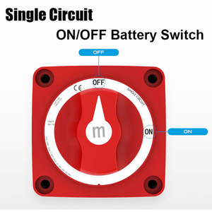 Interrupteur <span class=keywords><strong>de</strong></span> coupure <span class=keywords><strong>de</strong></span> batterie 300A protégé contre l'allumage interrupteur d'arrêt à double circuit étanche pour une utilisation marine automobile - Product Image 2