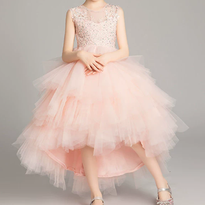 女童化装舞会圣诞长裙正式婚礼优雅舞会礼服儿童粉色连衣裙 - Product Image 3