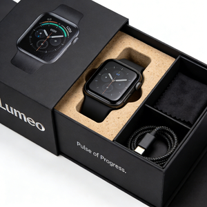 Boîte à montre intelligente en carton ondulé durable, emballage robuste avec insert pour ranger la montre et le chargeur pour un transport sécurisé - Product Image 4