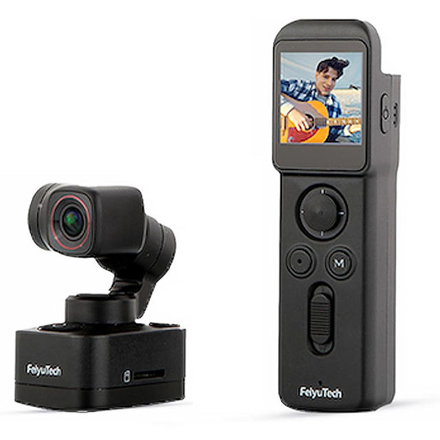 FeiyuTech Pocket 3 4K Action Camera Detachable Gimbal Stabilizer Pocket Camcorder with AI Tracking for Vlog Recording Travel