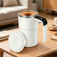 Gobelet isotherme en acier inoxydable de 380 ml, isolation thermique de 12 à 24 heures, contrôle de la température, shaker automatique magnétique, PC