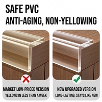 Protections d'angle transparentes en PVC robustes et durables, bandes adhésives de protection, ruban adhésif pour meubles, table, mur, fenêtre, verre